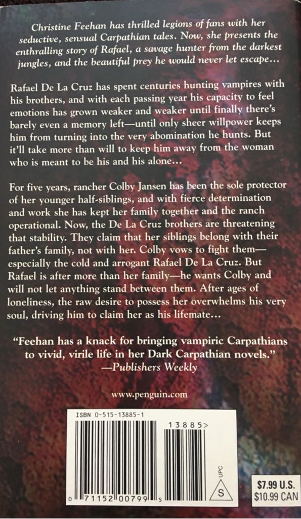 Dark Secret - Christine Feehan (Jove Books - Paperback) book collectible [Barcode 9780515138856] - Main Image 2