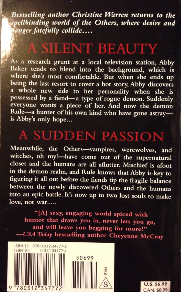 The Demon You Know - Christine Warren (St. Martin’s Paperbacks - Paperback) book collectible [Barcode 9780312347772] - Main Image 2