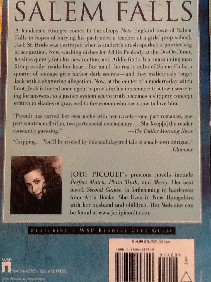 Salem Falls - Jodi Picoult (Washington Square Press - Paperback) book collectible [Barcode 9780743418713] - Main Image 2