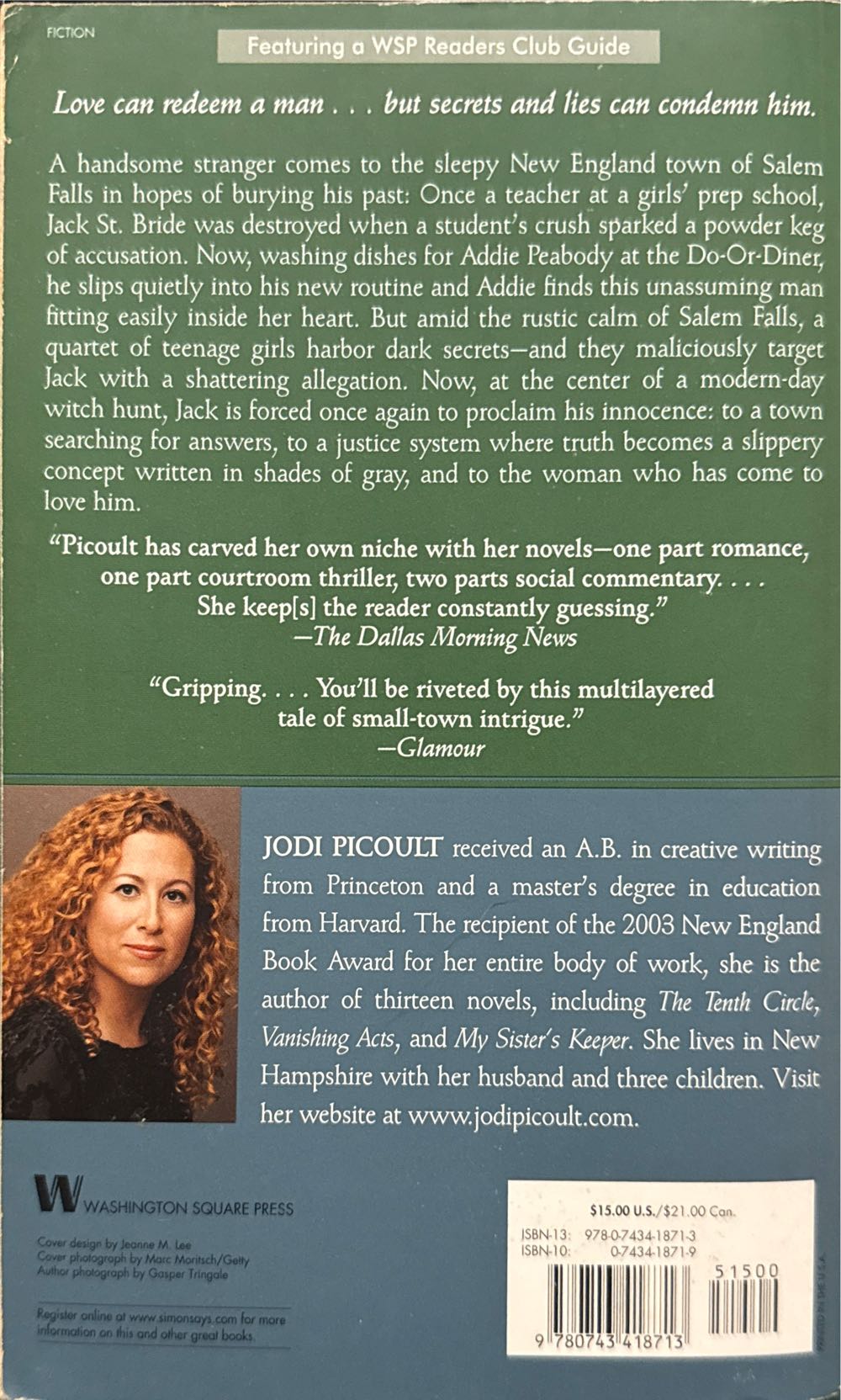 Salem Falls - Jodi Picoult (Washington Square Press - Paperback) book collectible [Barcode 9780743418713] - Main Image 4