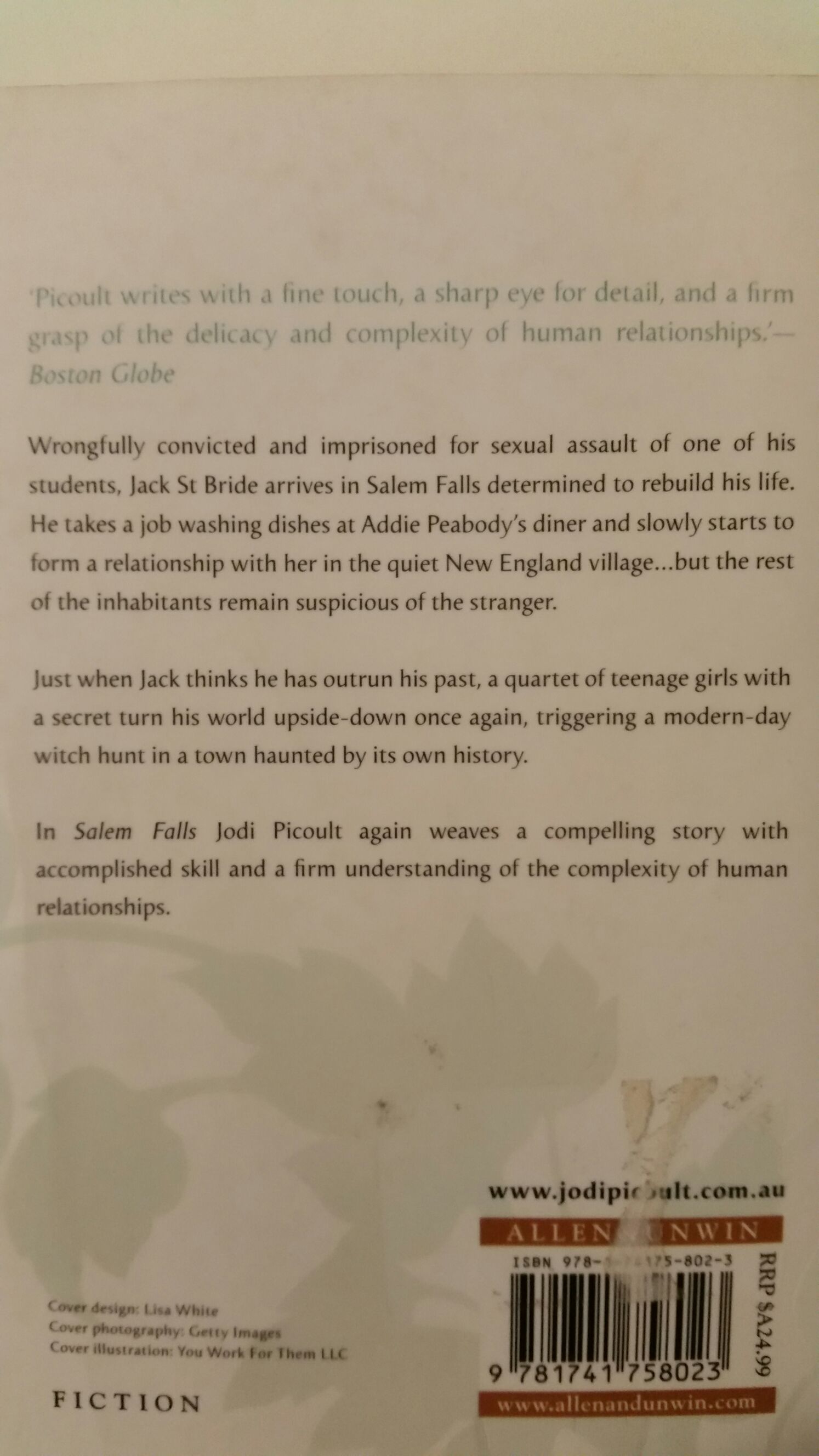 Salem Falls X - Jodi Picoult (Allen & Unwin - Paperback) book collectible [Barcode 9781741758023] - Main Image 2
