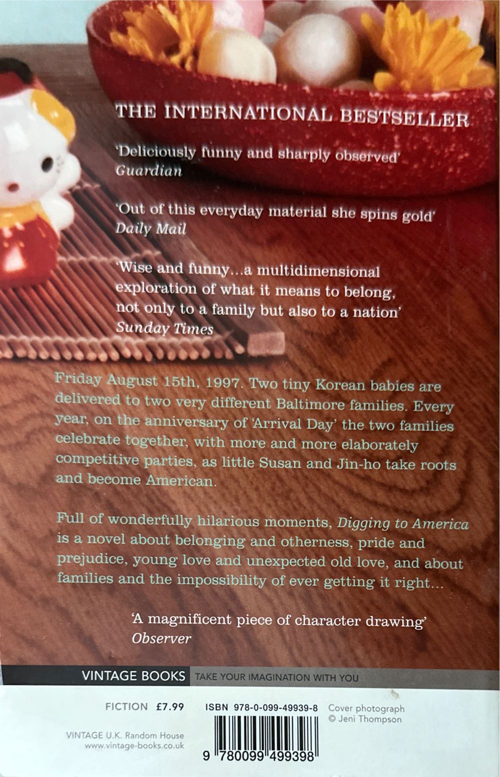 Digging to America - Anne Tyler (Vintage Books - Trade Paperback) book collectible [Barcode 9780099499398] - Main Image 2