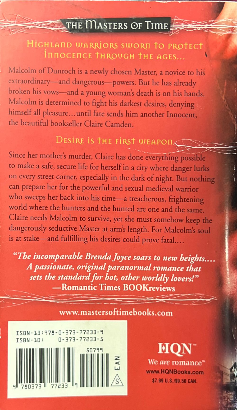 Dark Seduction - Brenda Joyce (HQN - Paperback) book collectible [Barcode 9780373772339] - Main Image 2