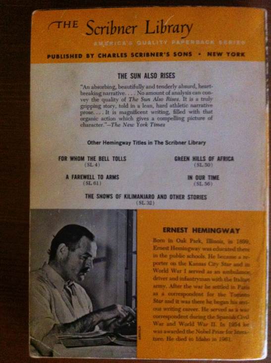 The Sun Also Rises  book collectible - Main Image 2