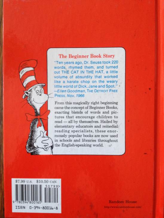 Green Eggs and Ham - Dr. Seuss (Random House Books for Young Readers - Hardcover) book collectible [Barcode 9780394800165] - Main Image 2