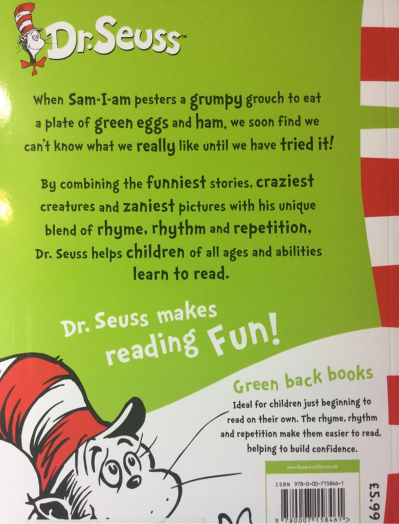 Green Eggs And Ham  (Harper Collins - Paperback) book collectible - Main Image 2