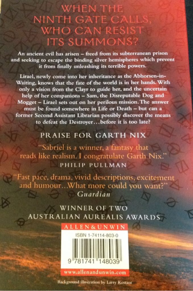 Abhorsen - Garth Nix (Harper Collins - Paperback) book collectible [Barcode 9780007137350] - Main Image 2