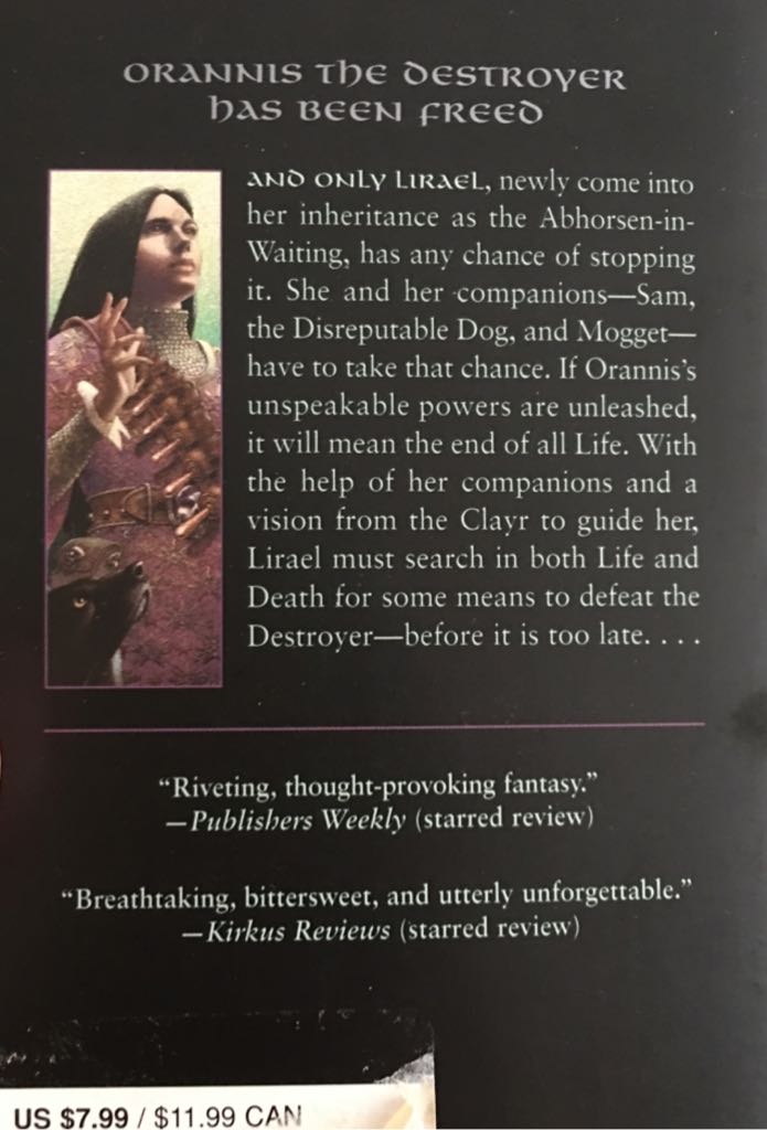 Abhorsen  book collectible [Barcode 9780065287370] - Main Image 2