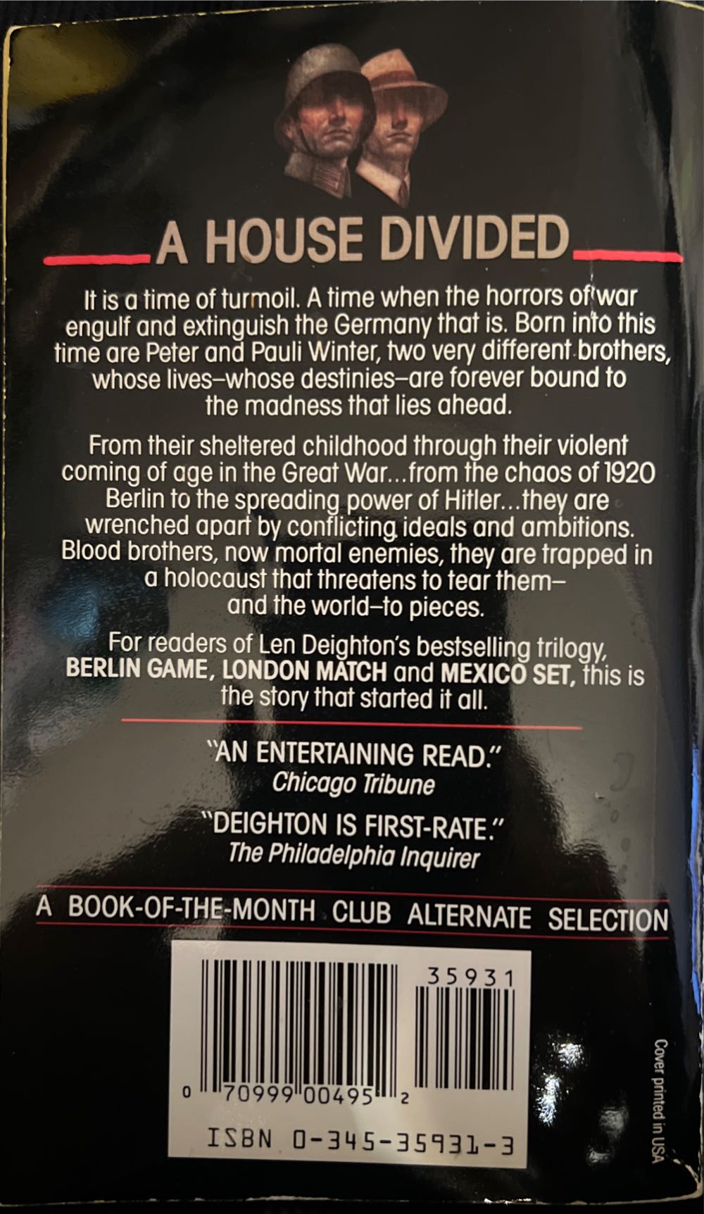 Winter - Len, Deighton (Ballantine Books - Paperback) book collectible [Barcode 9780345359315] - Main Image 2