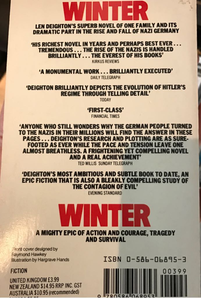 Winter - Len Deighton (Grafton - Paperback) book collectible [Barcode 9780586068953] - Main Image 2
