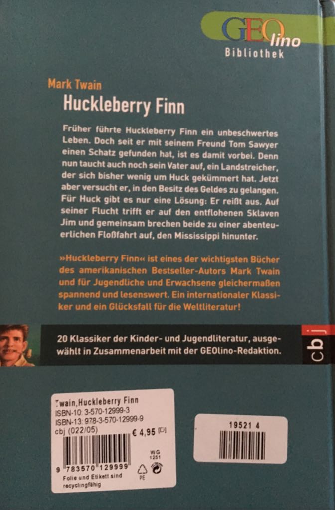 Huckelberry Finn  book collectible - Main Image 2