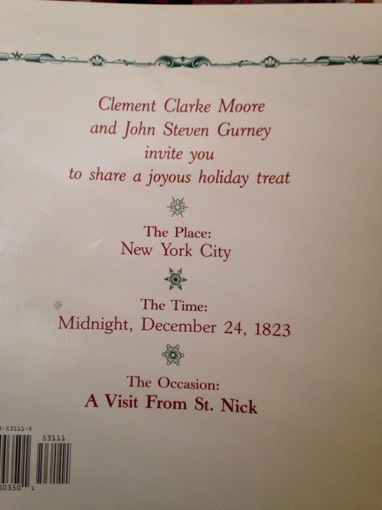 The Night Before Christmas - Clement Clarke Moore (Scholastic Inc - Paperback) book collectible [Barcode 9780439531115] - Main Image 2