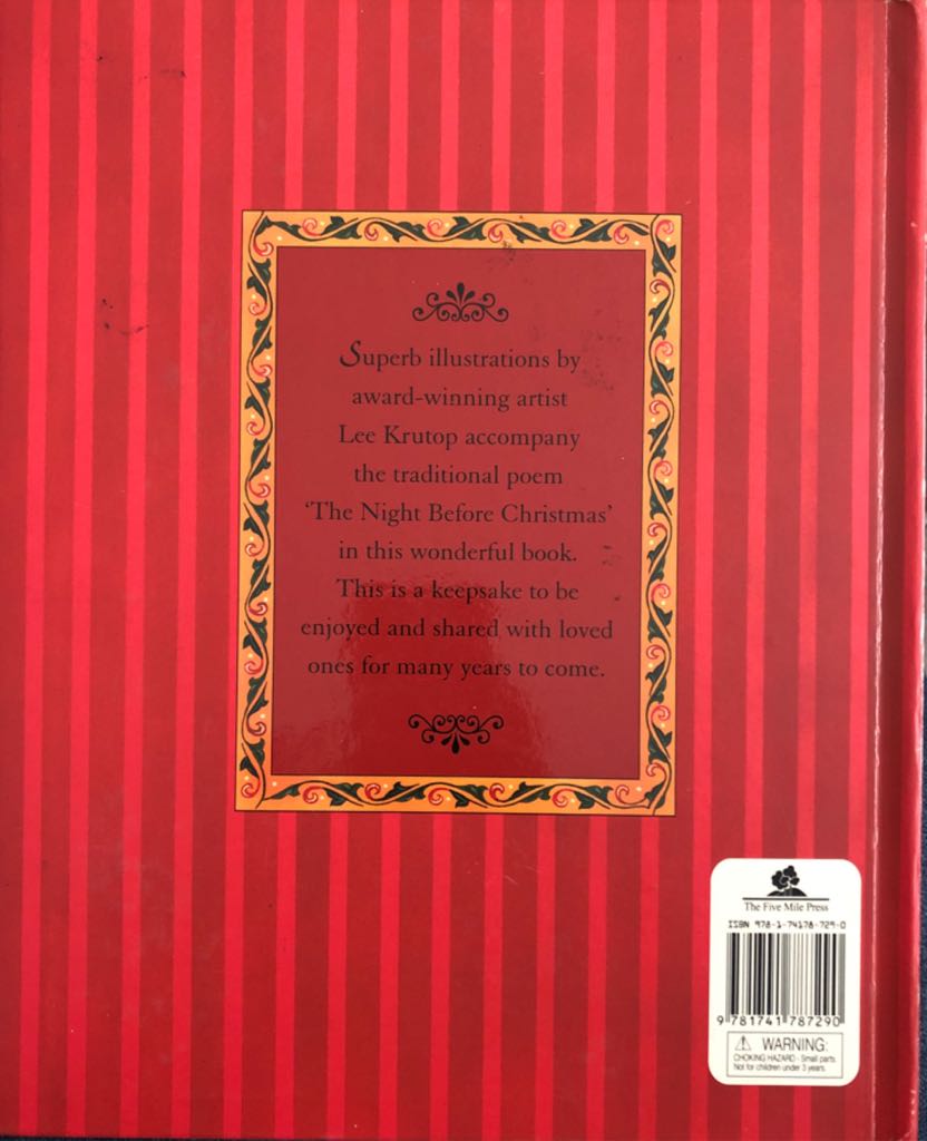 The Night Before Christmas - Clement Clarke Moore (The Five Mile Press Pty Ltd - Hardcover) book collectible [Barcode 9781741787290] - Main Image 2