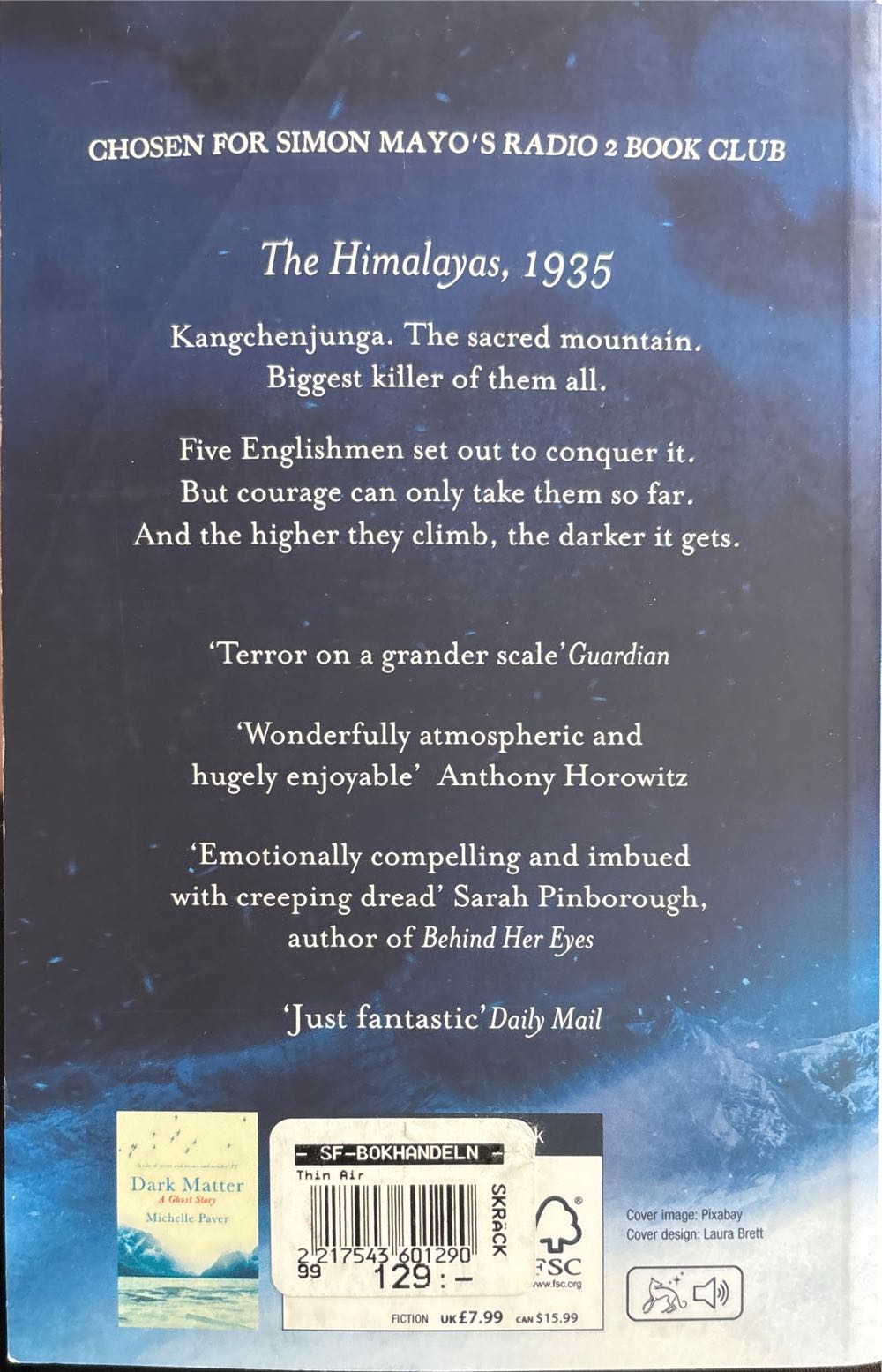 Thin Air - Michelle Paver (Orion - Trade Paperback) book collectible [Barcode 9781409163367] - Main Image 2