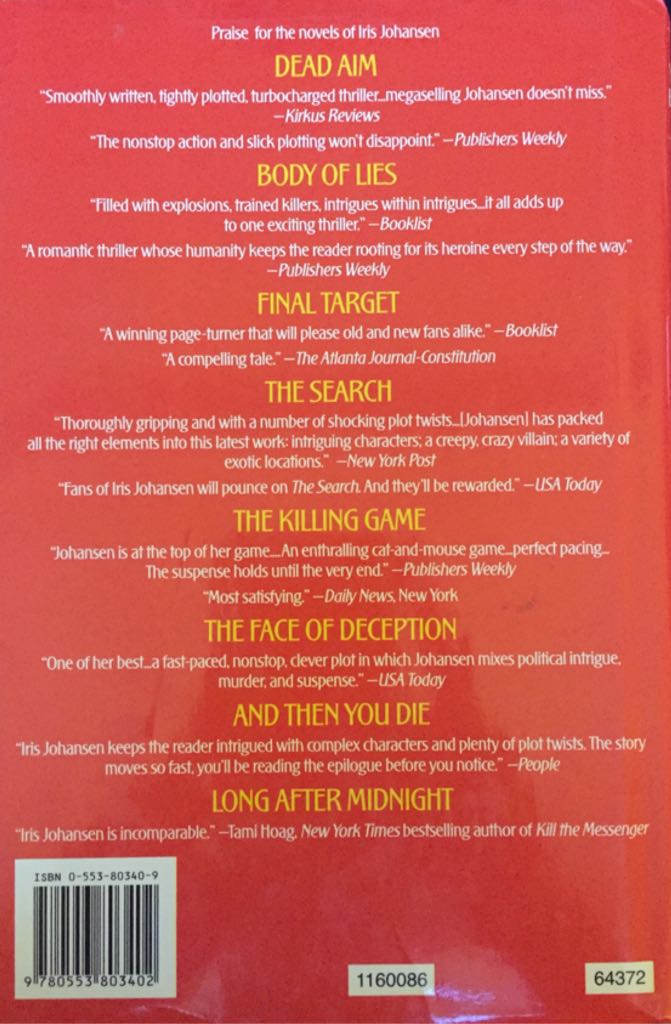 Firestorm - Iris Johansen (Bantam - Hardcover) book collectible [Barcode 9780553803402] - Main Image 2