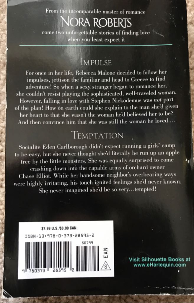 Windfall - Nora Roberts (Silhouette Books - Paperback) book collectible [Barcode 9780373285952] - Main Image 2