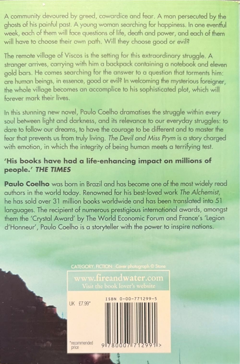 Devil And Miss Prym, The - Paulo Coelho (HarperThorsons - Paperback) book collectible [Barcode 9780007712991] - Main Image 2