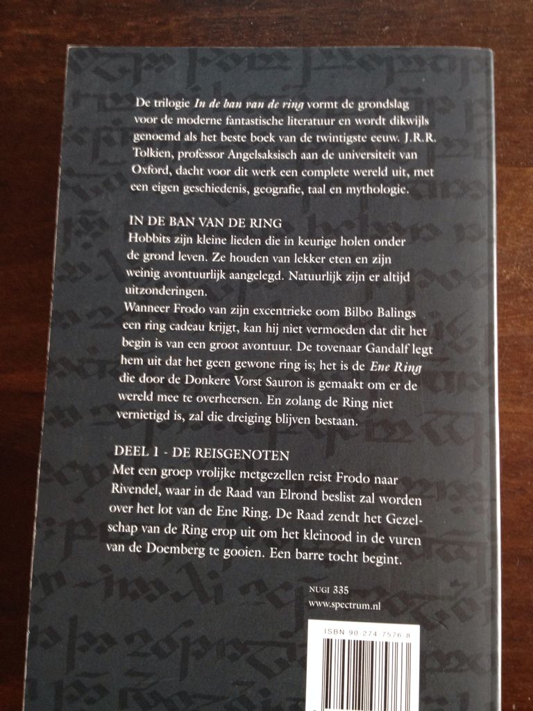 De Reisgenoten - J.R.R. Tolkien (De Boekerij bv, Amsterdam) book collectible [Barcode 9789027475763] - Main Image 2