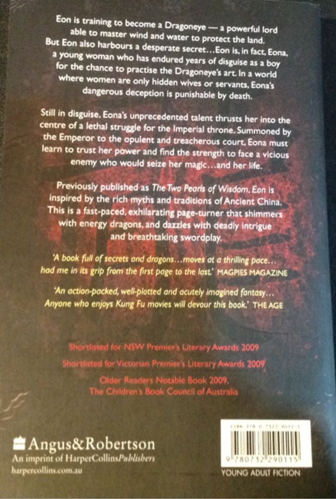 Eon - Alison Goodman (HarperCollins - Paperback) book collectible [Barcode 9780732290115] - Main Image 2