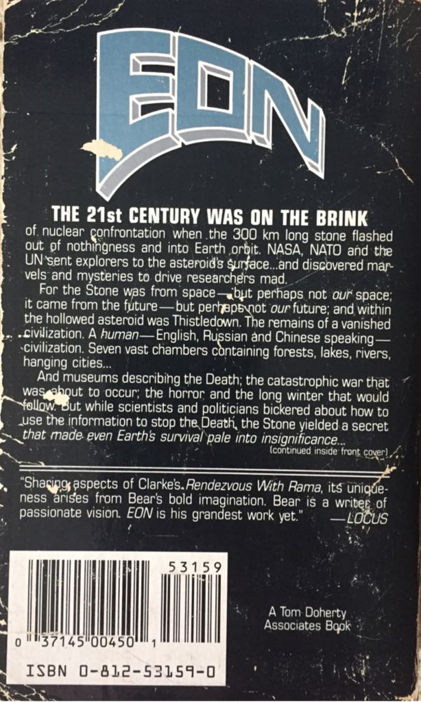 Eon  (Tor - Paperback) book collectible [Barcode 9780812531596] - Main Image 2