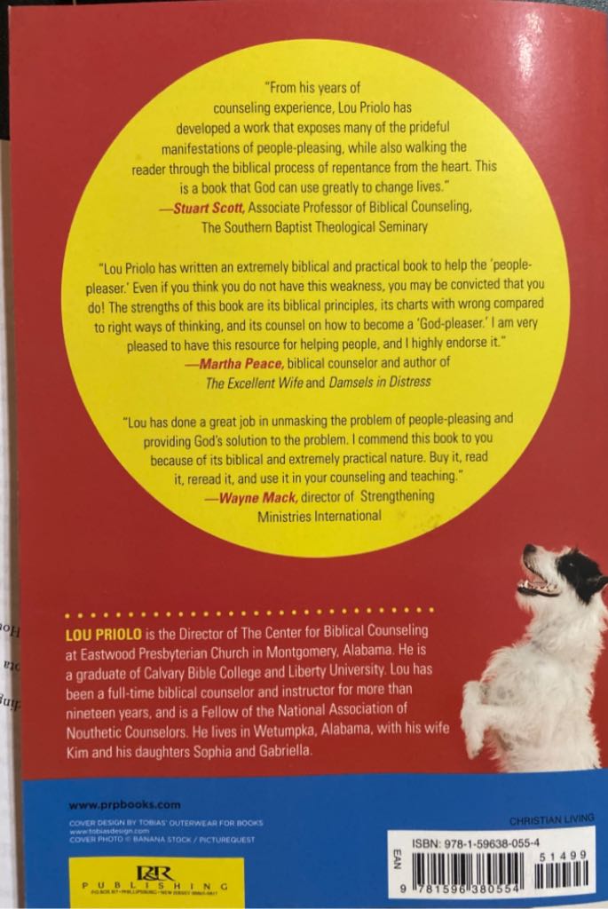 Pleasing People: How Not to Be an Approval Junkie - Lou Priolo (P&R Publishing - Kindle) book collectible [Barcode 9781596380554] - Main Image 2