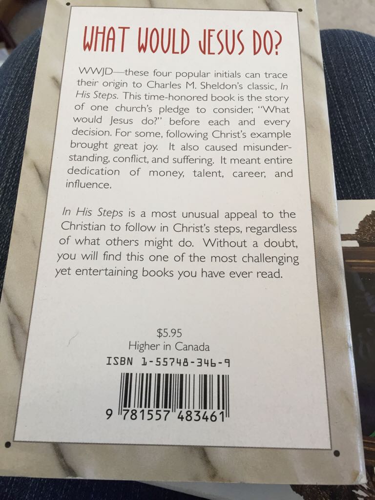 In His Steps - Charles M. Sheldon (Barbour Pub Inc - Paperback) book collectible [Barcode 9781557483461] - Main Image 2