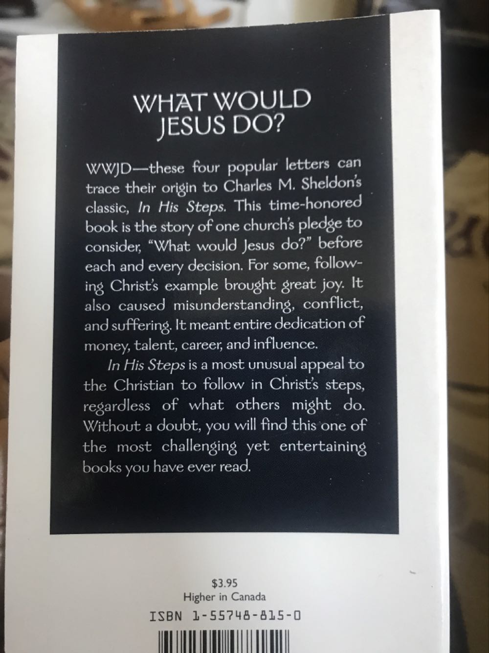 In His Steps - M. Sheldon (Barbour Pub Inc) book collectible [Barcode 9781557488152] - Main Image 2