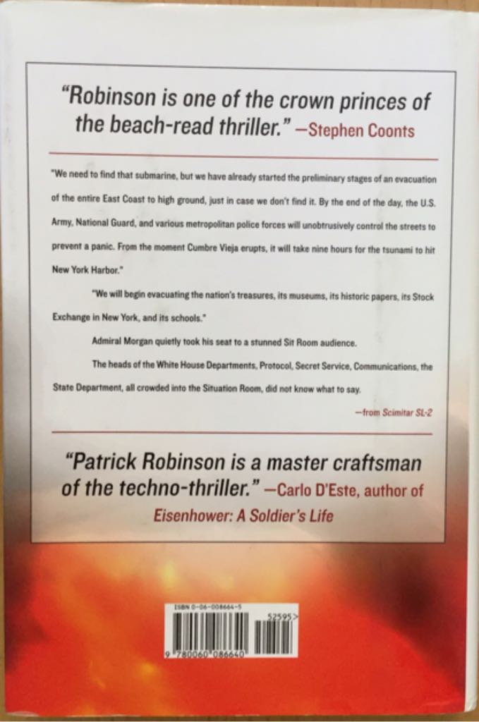 Scimitar Sl-2 - Patrick Robinson (HarperCollins - Hardcover) book collectible [Barcode 9780060086640] - Main Image 2