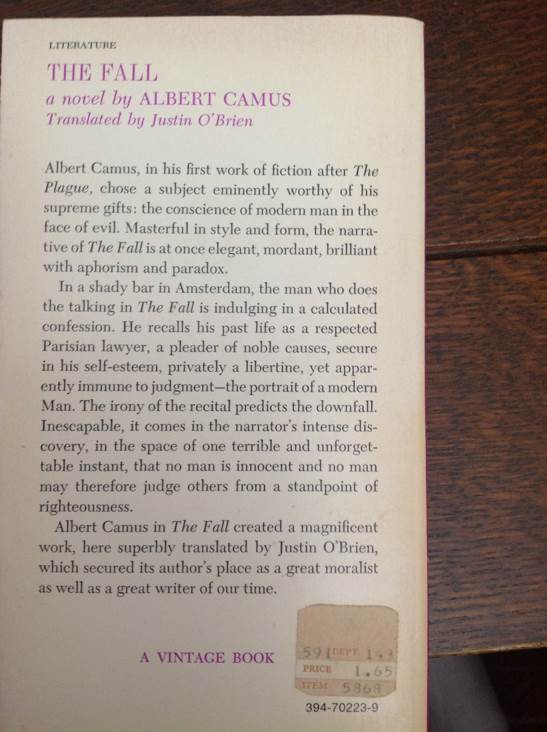 Η Πτώση - Albert Camus (Σφακιανάκης - Paperback) book collectible - Main Image 2