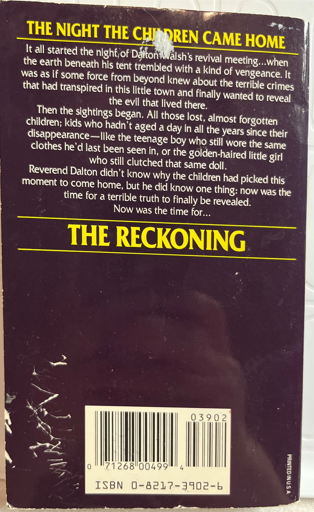 The Reckoning - Ruby Jean Jenson (Zebra Books - Paperback) book collectible [Barcode 9780821739020] - Main Image 2