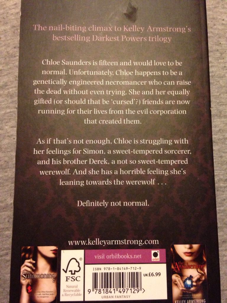 The Reckoning - Kelley Armstrong (Orbit - Paperback) book collectible [Barcode 9781841497129] - Main Image 2