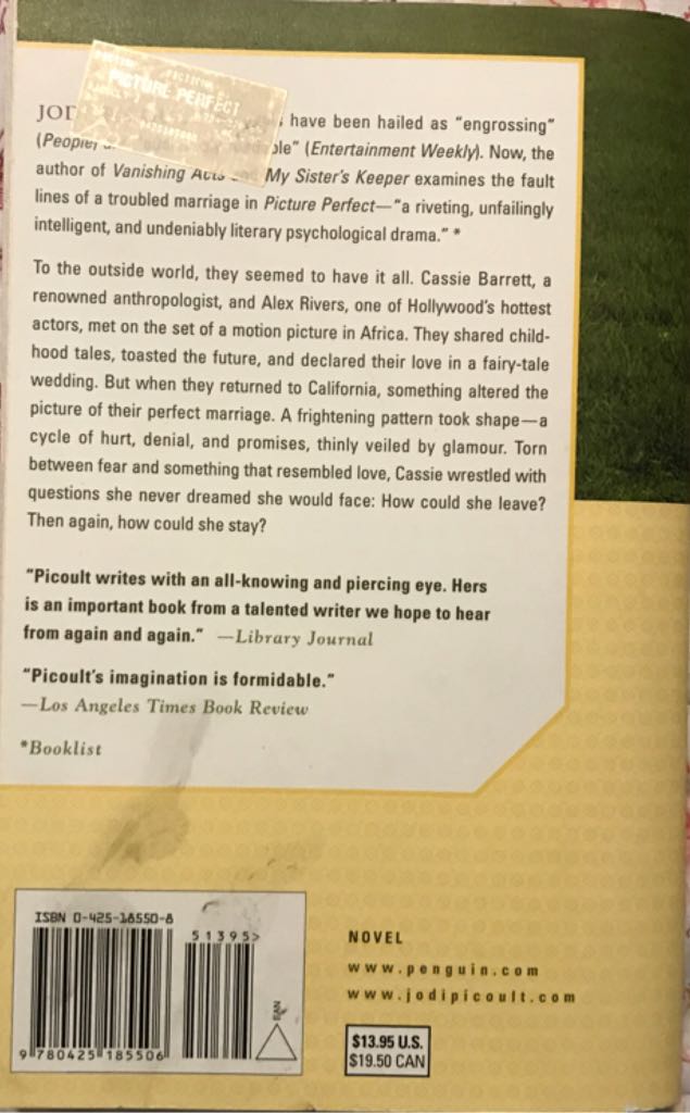 Picture Perfect - Jodi Picoult (Paperback) book collectible - Main Image 2