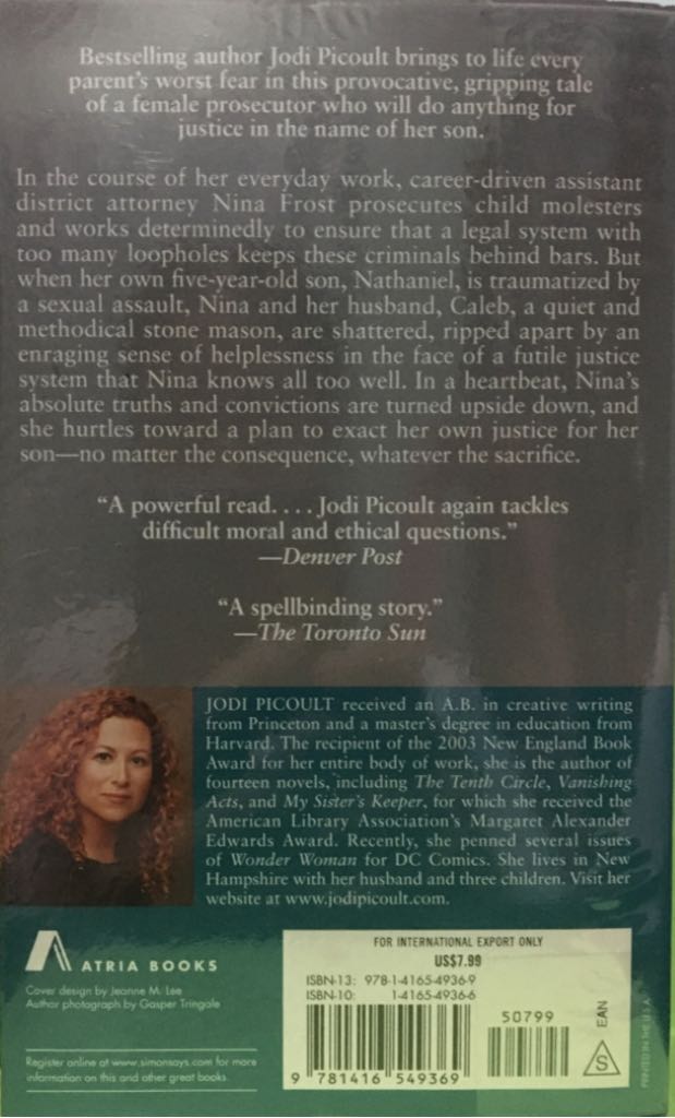 Perfect Match - Jodi Picoult (Atria Books - Paperback) book collectible [Barcode 9781416549369] - Main Image 2