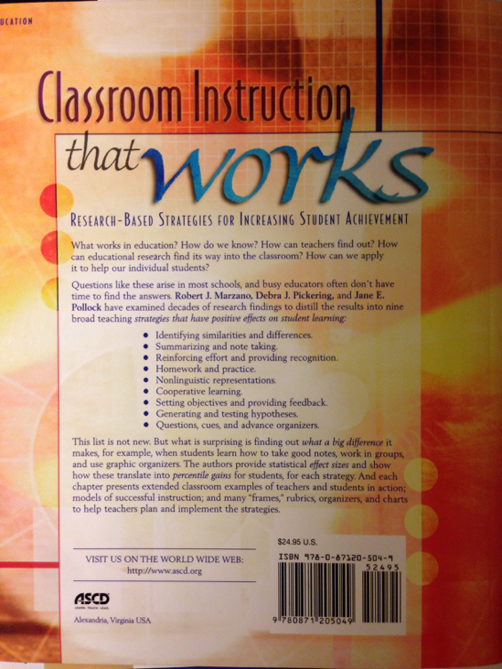 Classroom Instruction That Works - Howard Pitler (- Paperback) book collectible [Barcode 9780871205049] - Main Image 2