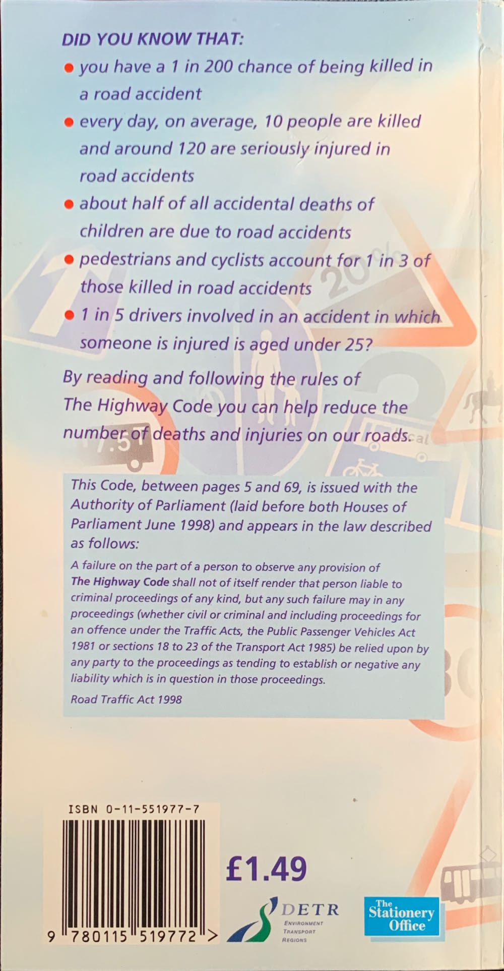 The Highway Code - Hmso book collectible [Barcode 9780115519772] - Main Image 2