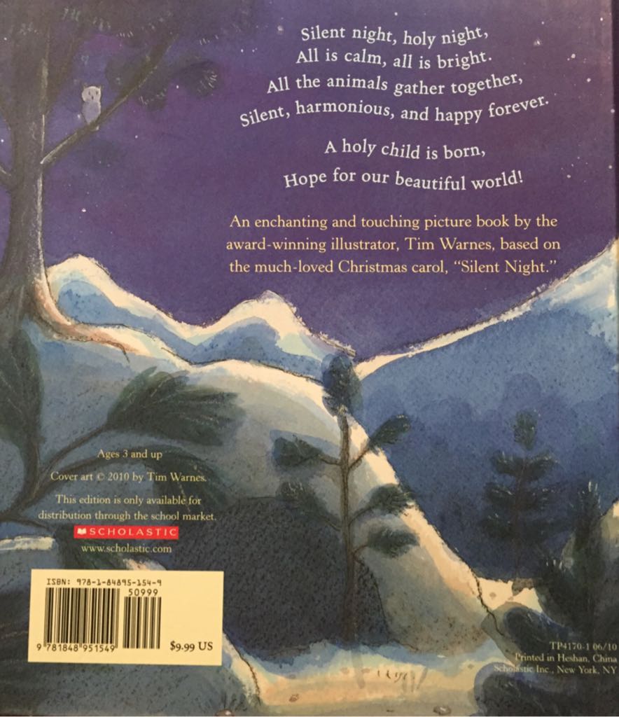 Silent Night - R L Stune (Scholastic Inc - Hardcover) book collectible [Barcode 9781848951549] - Main Image 2