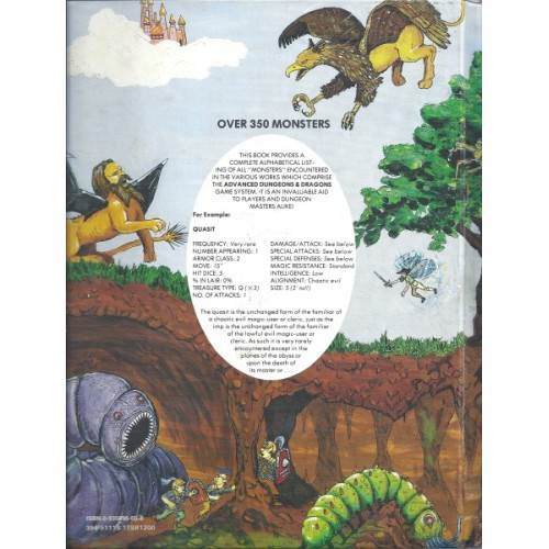 Monster manual - Gary Gygax (TSR, Inc. - Hardcover) book collectible - Main Image 2