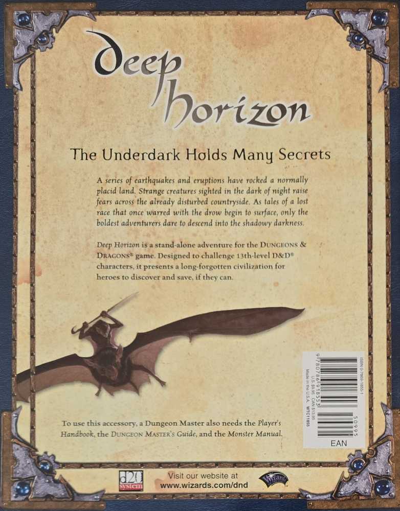 Deep Horizon - Skip Williams (Wizards of the Coast - Paperback) book collectible [Barcode 9780786918553] - Main Image 2