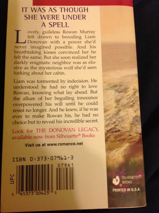 Enchanted - Nora Roberts (Silhouette Intimate Moments#961 - Paperback) book collectible - Main Image 2