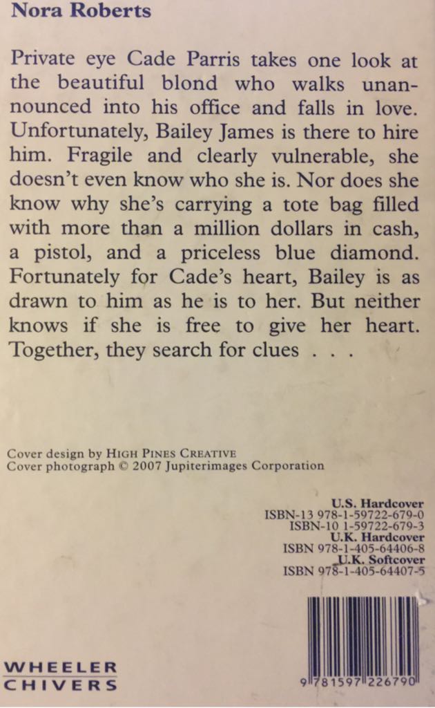 Hidden Star - Nora Roberts (Hardcover) book collectible [Barcode 9781597226790] - Main Image 2