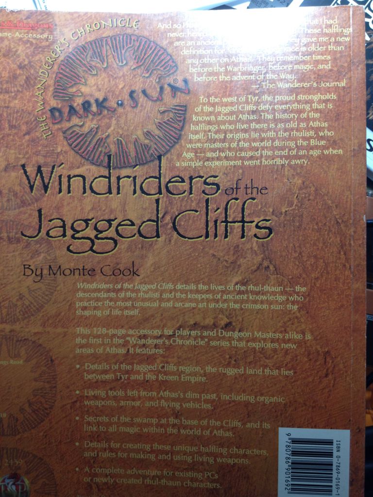 Windriders Of The Jagged Cliffs - Monte Cook book collectible - Main Image 2