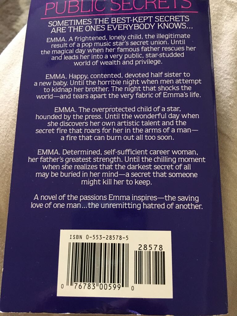 Public Secrets - Nora Roberts (- Kindle) book collectible [Barcode 9780553285789] - Main Image 2