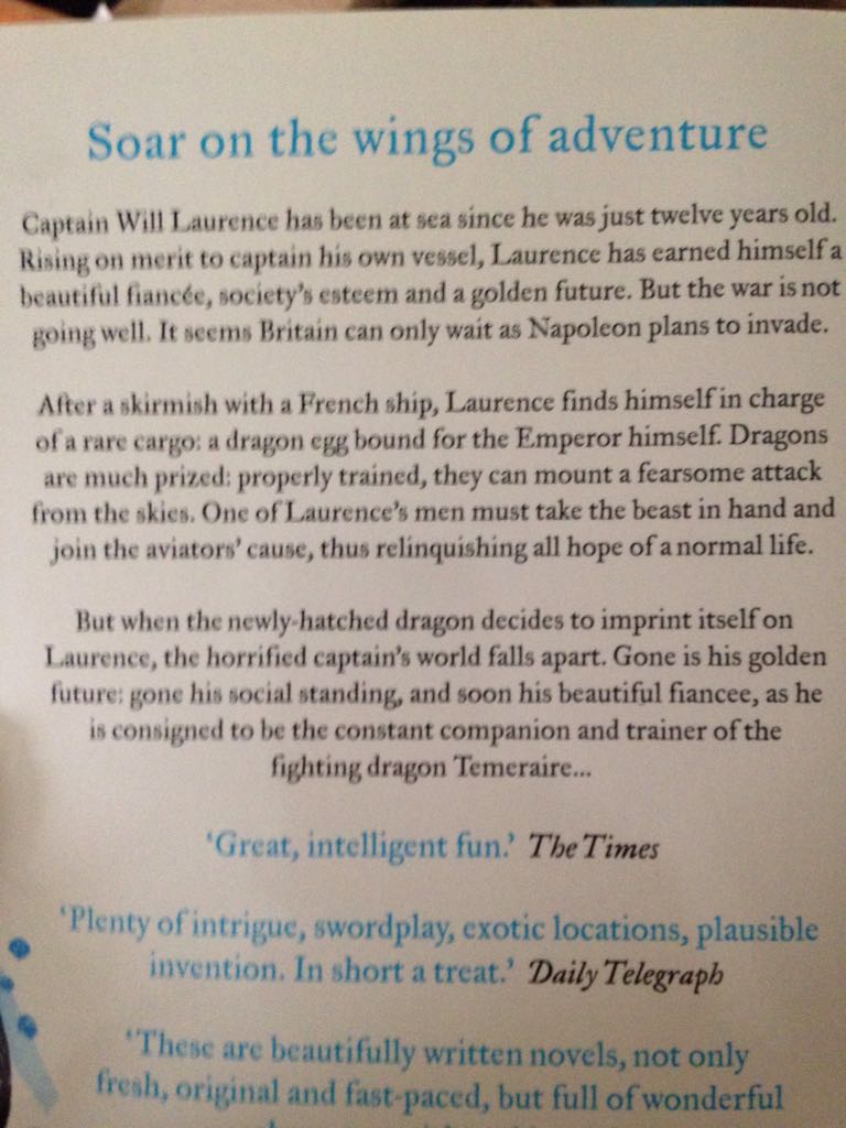 Temeraire - Naomi Novik (Harper Voyager) book collectible [Barcode 9780007451425] - Main Image 2