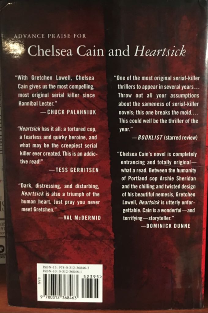 Heartsick - Chelsea Cain (St Martin’s Press - Hardcover) book collectible [Barcode 9780312368463] - Main Image 2