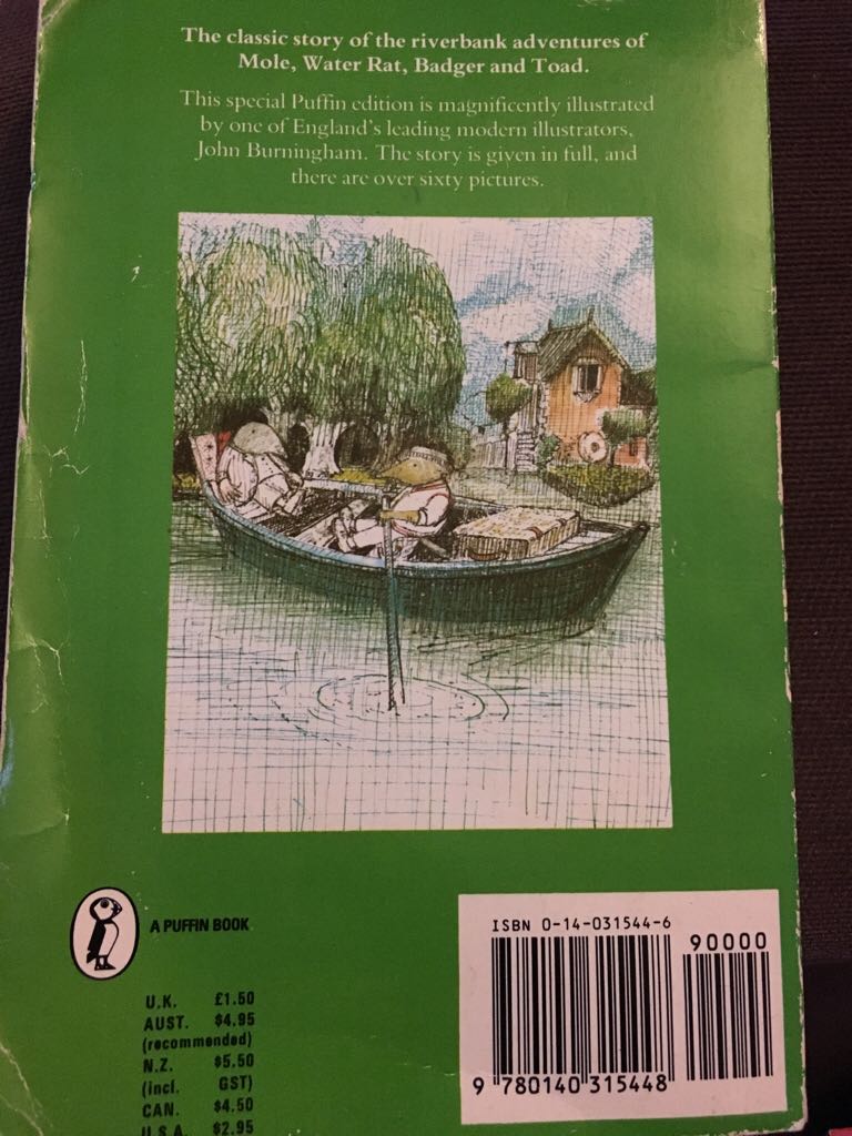 The Wind In The Willows - Kenneth Grahame (Puffin - Paperback) book collectible [Barcode 9780140315448] - Main Image 2