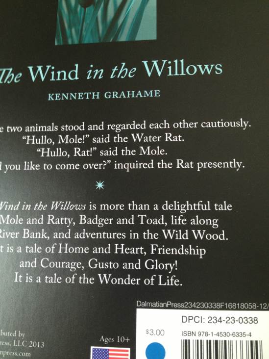 The Wind In The Willows - Grahame, Kenneth book collectible [Barcode 9781453063354] - Main Image 2
