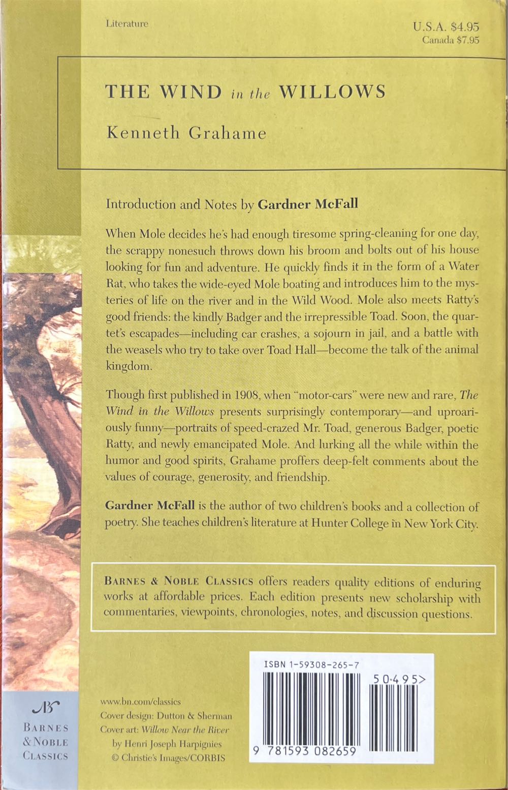 The Wind In The Willows - Kenneth Grahame (Barnes & Noble Books - Paperback) book collectible [Barcode 9781593082659] - Main Image 2