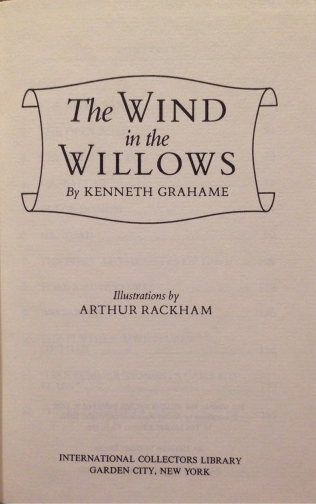 The Wind In The Willows - Grahame, Kenneth (International Collectors Library - Hardcover) book collectible - Main Image 1