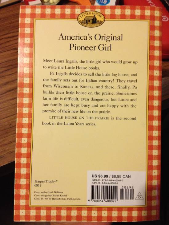 LIW: 2: Little House On The Prairie - Laura Ingalls Wilder (HarperTrophy - Paperback) book collectible [Barcode 9780064400022] - Main Image 2