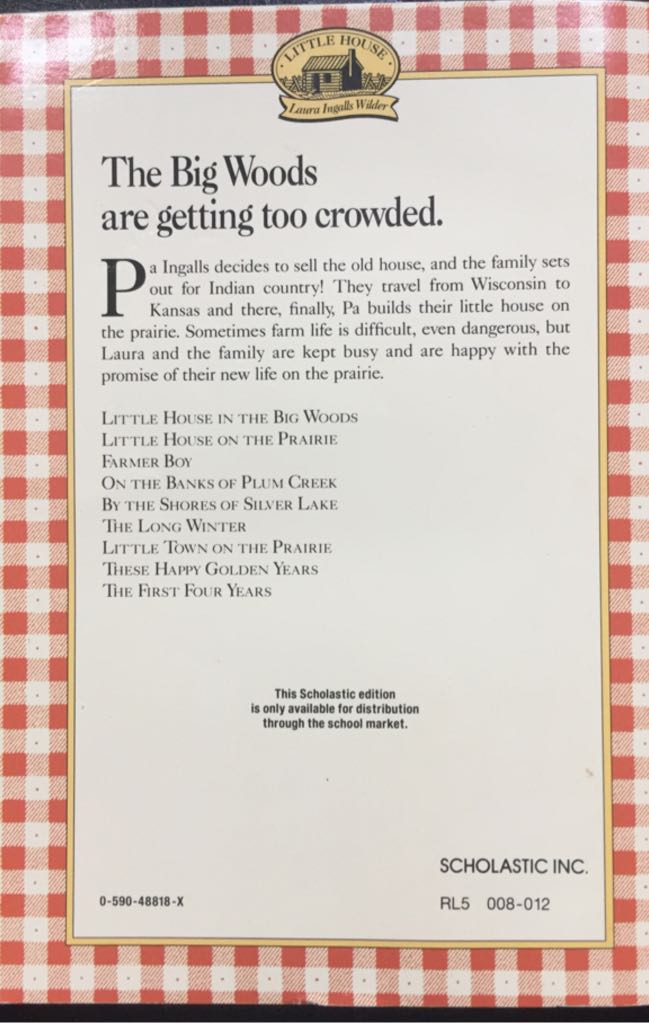 Little House On The Prairie - Ingalls Wilder book collectible - Main Image 2